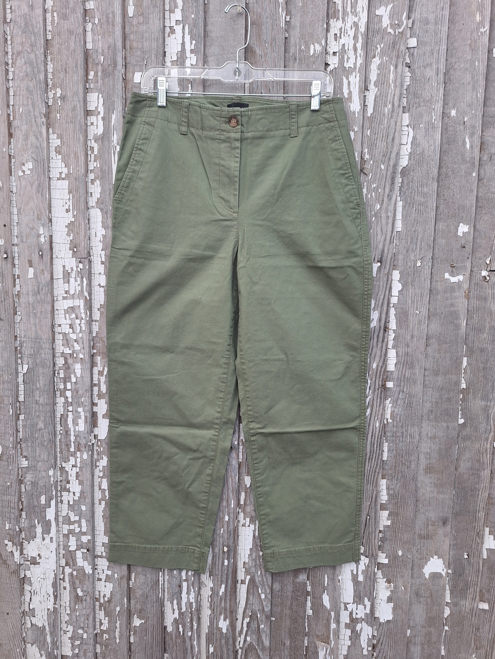 Talbots Olive Green Chino Pants Size 10 NWT